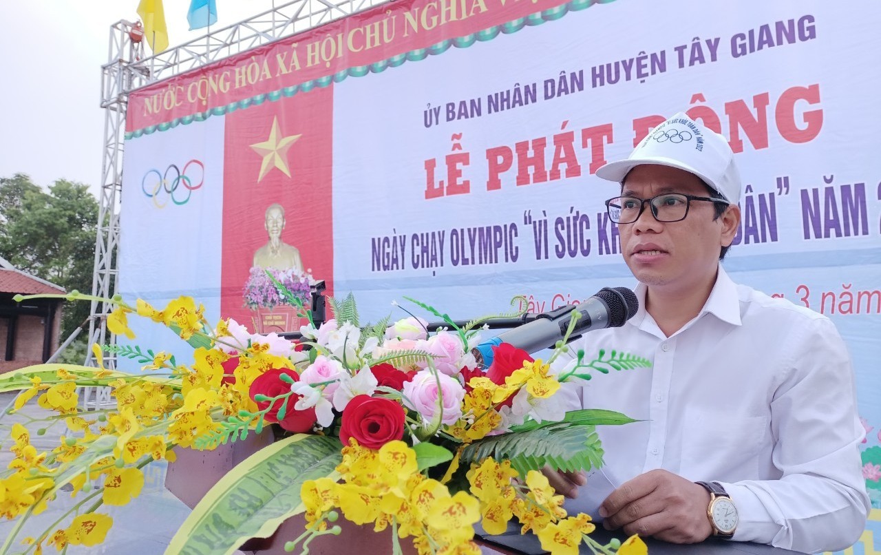 Tây Giang tổ chức Lễ phát động  “Ngày chạy Olympic vì sức khỏe toàn dân 2022”
